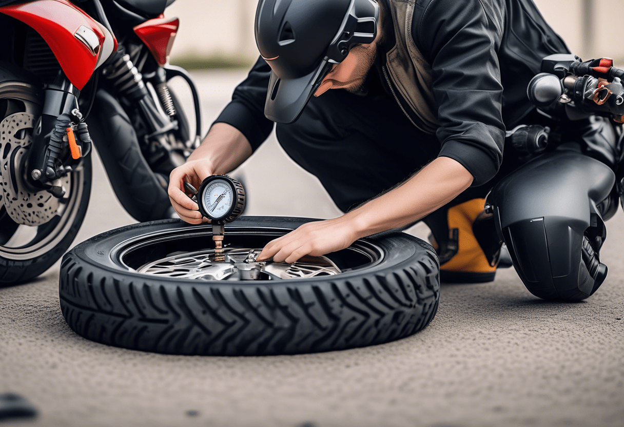 Como fazer a revisão dos pneus da moto