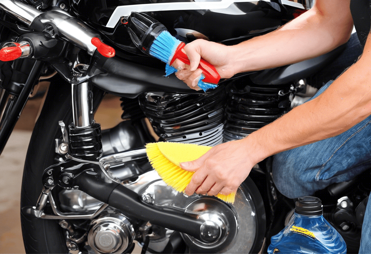 Como manter a moto limpa