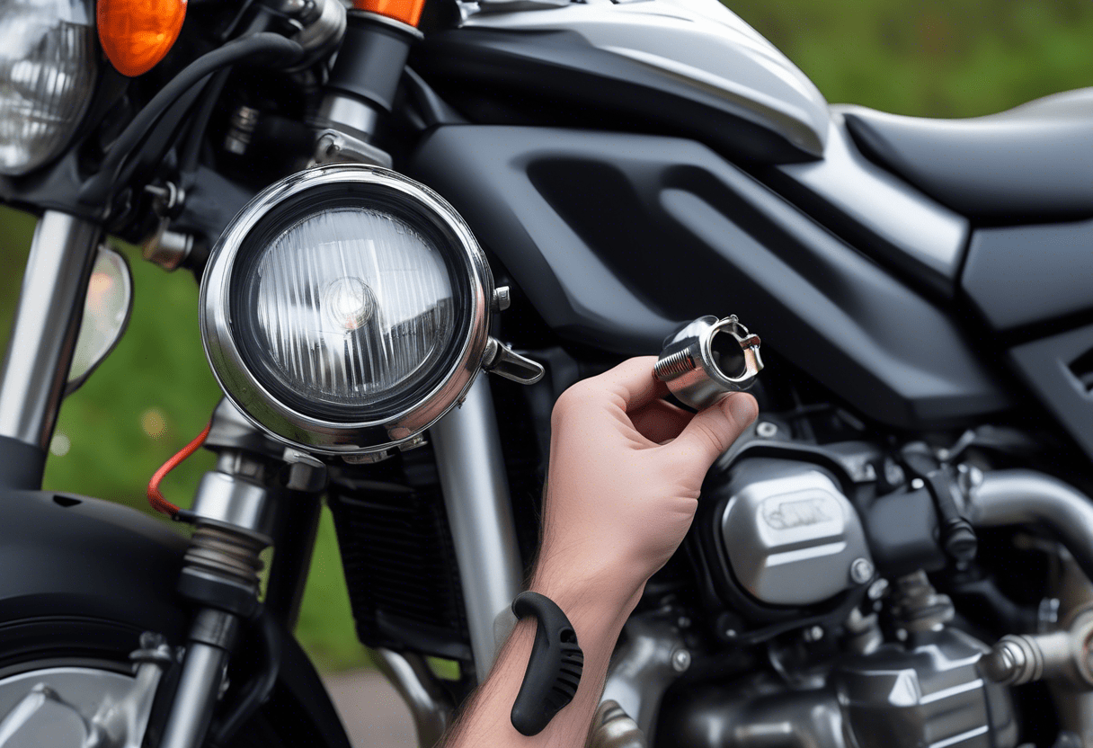 Como trocar a lâmpada da lanterna da moto