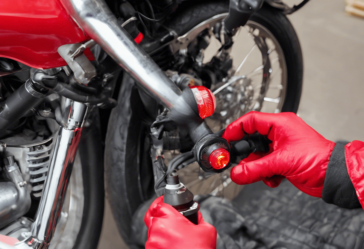Como trocar a lâmpada do freio da moto