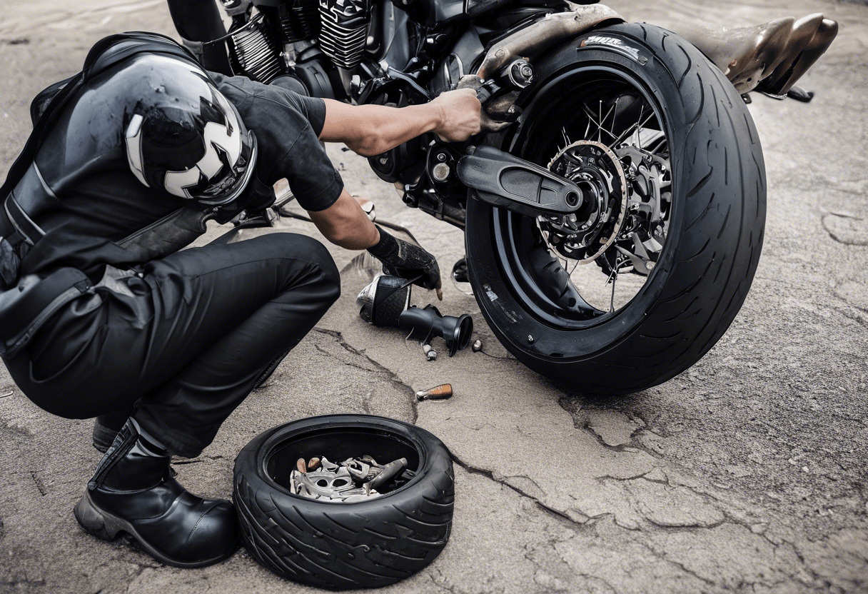 Como trocar o pneu da moto