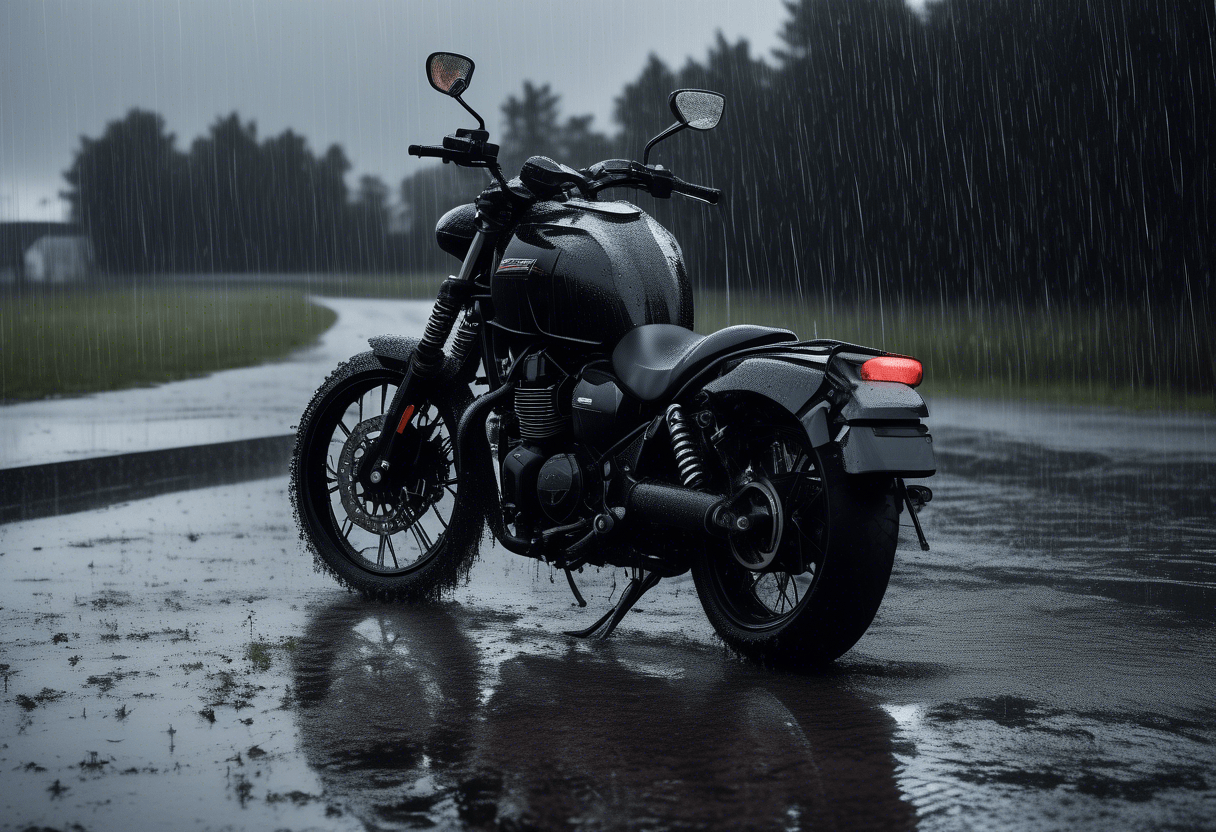 Quais são os cuidados especiais com a moto em dias de chuva