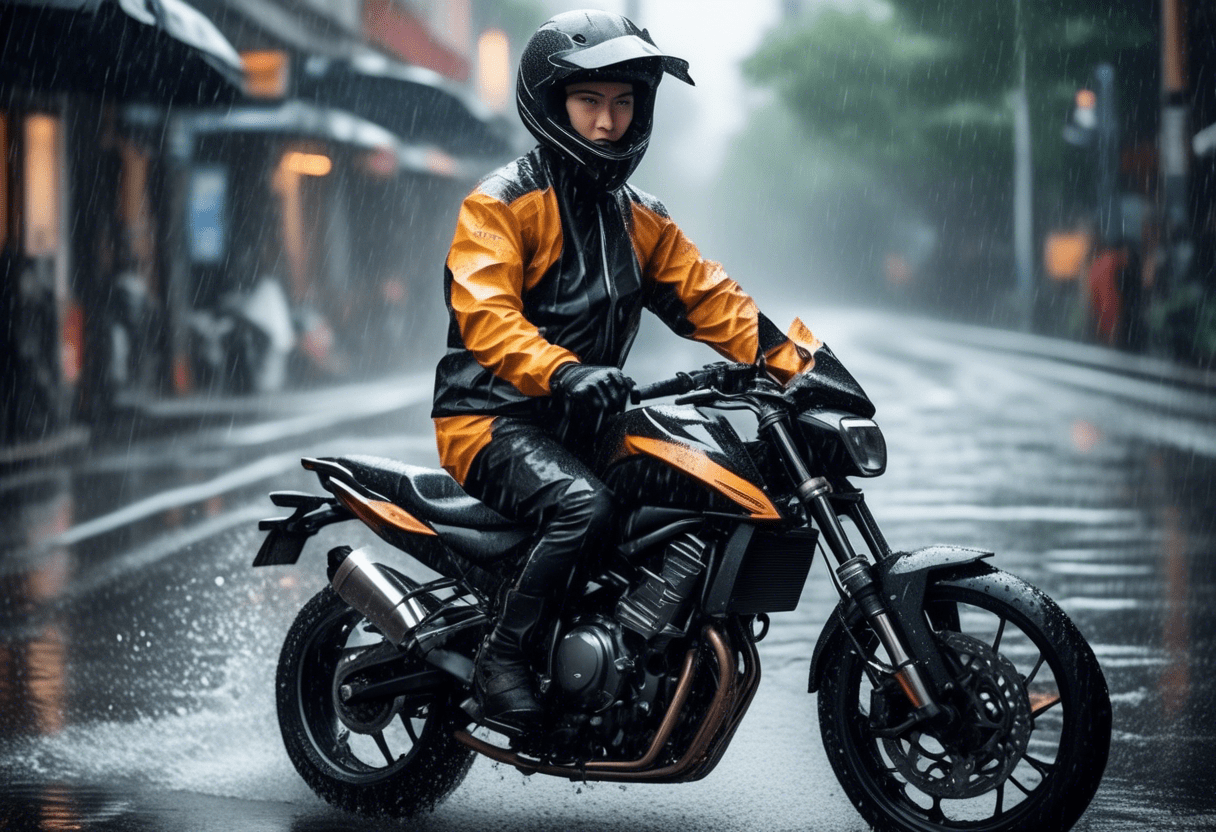 Quais são os cuidados especiais com a moto em dias de chuva